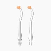 usmile Replacement S-Shaped Nozzles for C10 Oral Irrigator - 2 Pack, Perfect Fit for usmile Water Flosser, Improved Cleaning