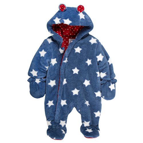 Kite Baby Boys Starry Long Sleeve Snowsuit, Blue (Navy), 0-3 Months
