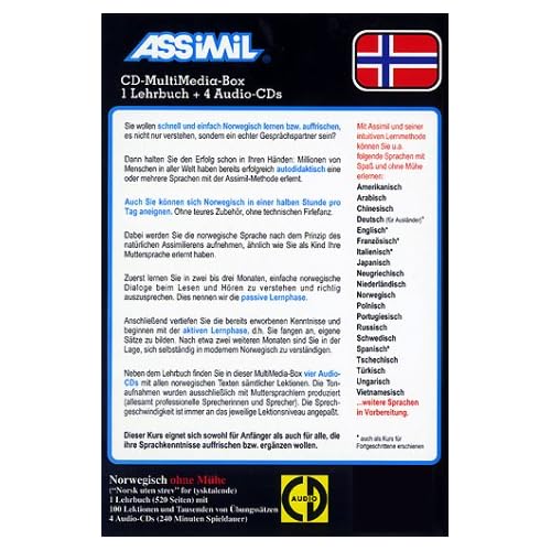 [PDF] ASSiMiL Selbstlernkurs für Deutsche: Assimil Norwegisch ohne Mühe; Assimil Norsk uten strev - Lehrbuch und 4 Audio-CDs KOSTENLOS DOWNLOAD