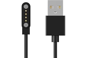 Tobfit Ładowarka do ładowania uniwersalnego smartwatcha dla dzieci, magnetyczny kabel do ładowania, uniwersalny smartwatch, akcesoria USB 4-biegunowe, 7,62 mm, magnetyczna ładowarka do smartwatcha