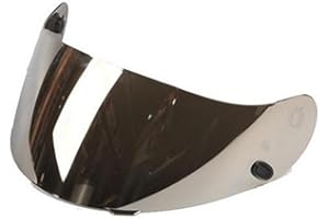 Viviance Casco De Motocicleta Visera Escudo Visor para Hjc Cl-16 Cl-17 Cs-15 CS-R1 CS-R2 Cs-15 Fg-15 TR-1 - Humo Oscuro con Plata Clara