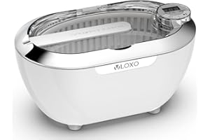 2024 New Ultrasonic Cleaner,VLOXO CD-3840 Jewellery Cleaner 700ML Silver Cleaner for Jewellery with 5 Timer Settings