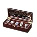 Produktbild TONGSH 6 Stück Holz Herrenuhr Box Vitrine Sammlung Schmuck Aufbewahrungsbox Glasplatte (Farbe : B)