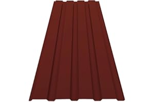 KARAT Lamiera trapezoidale in acciaio zincato, resistente alle intemperie, antiruggine, resistente ai raggi UV, Kit di montaggio incluso, 15 pezzi-7,7 mq, 115 x 45 cm, 0,25 mm