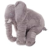 Baby Kind Elefant Kissen Tier elephant Kinderkopfkissen weichem Schlaf Stuffed Plüsch Kissen Plüschtiere Spielzeug Geschenke für Kinder 100% Baumwolle - 4