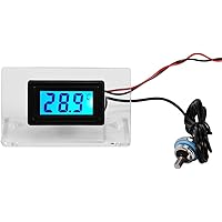 Richer-R PC Wasserkühlung Temperatur Detektor, LCD Bildschirm Digitalthermometer/Zeigerthermometer Thermometer 4-polige…