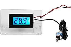 VBESTLIFE PC Computer Wasserkühlung Temperatur Detektor, -50~100 Temperatur Werkzeug Detektor Thermometer mit LCD Bildschirm, Digitalthermometer/Zeigerthermometer (Digitalthermometer)