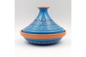 YODECO Tajine Marrakesch mit Ausweitung – Durchmesser 22 cm, Blau