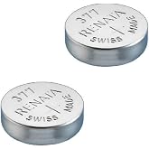 Renata 2 x Pil ( SR626SW Uhrenbatterien 377, g&uuml;m&uuml;ş renkli, 1,55 V, İsvi&ccedil;re'de &uuml;retilmiştir)