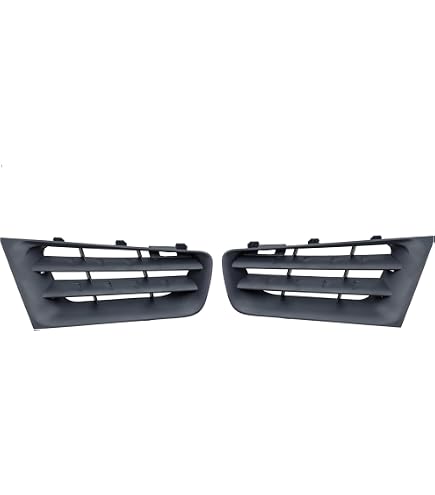 Griglie Radiatore Destra E Sinistra Per Renault Megane 2 Fase II (2006-2009), Codice OEM 7701474478, In ABS Nero