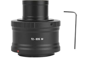 OUMIJ T2-EOS M Camera Telescope Lens Mount Adapter - Aluminium Alloy Adapter Ring - for 1.25inch Astronomical Telescope for Canon EOS M Mount Camera Adapter Ring