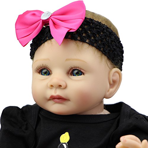 22 Inch Newborn Baby Girl Soft Silicone Reborn Lifesize Baby Princess Toy Lifelike Doll Birthday Gift