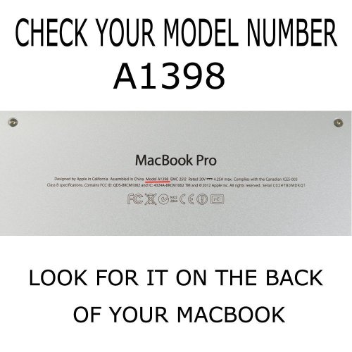 MacBook Pro 15 Retina Hülle, iNeseon Ultra Slim Leichte Hartschale Tasche Cover Case Schutzhülle für Apple MacBook Pro 15″ 15.4″zoll mit Retina Display Modell:A1398(Klar) - 3