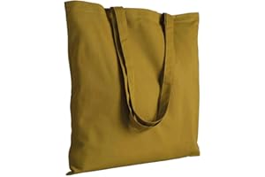 EMPORIO ROSA DEI VENTI Shopper in cotone in cotone 135 g/m manici lunghi, manici lunghi 17 colori (verde muschio)