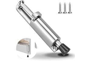 DURANTEY Fermaporta a Pedale Fermaporta a Molla fermaporta Caricato a Molla Fermaporta in Lega di Zinco per Tenere Ferma la Porta per Cancello del Garage Ufficio Casa (Argento)