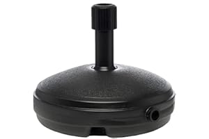 UR CHOICE Garden 7L Parasol Base - Sturdy & Durable Garden Round Umbrella Stand (Black)