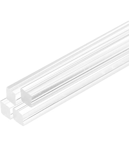 2x Acrylquadratstäbe 10x300mm Transparent – Für Modellbau, DIY, Architektur & Mehr