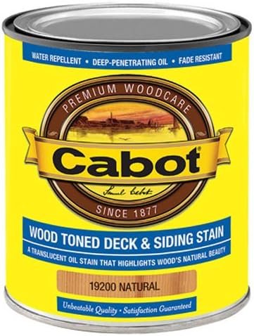 CABOT SAMUEL INC - Wood Toned Deck & Siding Stain (VOC) Natural - Quart