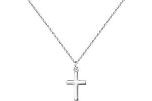 YOUFENG JEWELLERY Silver Tiny Small Cross Pendant Necklace for Women Simple Cross Necklaces Birthday Gifts for Women Girl Fashion Jewelry
