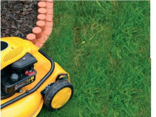 baumarkt direkt Palisade mit Fahrspur, terracotta 8 m - 2