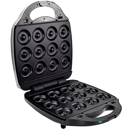 Syntrox Germany XXL Donutmaker Chef Maker mit herausnehmbaren und spülmaschinen geeigneten Wechselplatten - 2