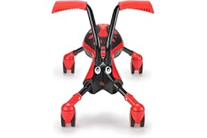 Scramblebug 4-Wheel Balance Bike For 1-3 Year Old Kids, Fold and Go, Beetle, Foot-to-Floor Ride-On That Develops Your Toddler’s Balance and Motor Skills, 360 Wheels for No Surface Scratches