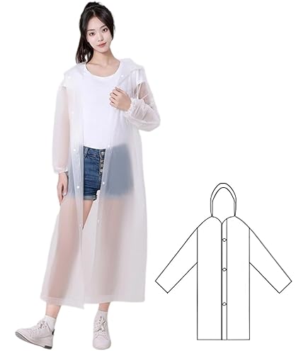 Poncho Impermeabile Trasparente Con Blister