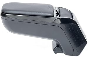 Bracciolo Rati Armster2 bracciolo centrale adatto per PEUGEOT 208 2020-2008 2020- [nero] I con vano portaoggetti I si adatta proprio alla console centrale