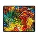 Produktbild Mouse Pad Artistic Colorful Vortex Illustration Rectangle Rubber Mousepad Length 8.66 Width 7.09 inch Gaming Mouse Pad with Black Lock Edge