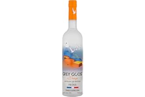 GREY GOOSE L’Orange, 40% vol., 70 cl/700 ml, Vodka premium aromatisée à l’orange, fabriquée en France à partir de vodka GREY GOOSE et d’essence naturelle d’oranges de Floride