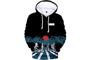 WINKEEY Sweat à Capuche Garçon Pull Animé Japonais 3D Impirmé Sweatshirt Nezuko Tanjiro Animé Cosplay pour Enfant