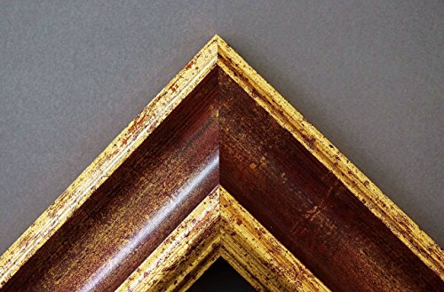 Spiegel Wandspiegel Badspiegel – Acta Rot Gold 6,7 – handgefertigt – 200 Größen zur Auswahl – Antik, Barock – 90 x 140 cm AM - 4