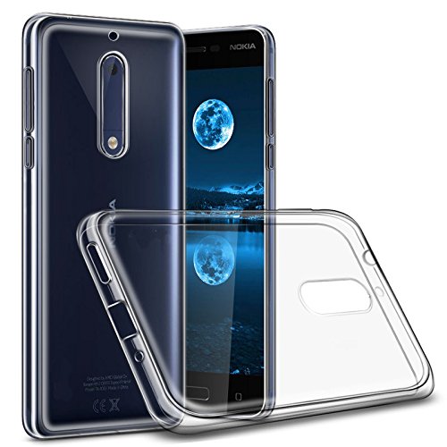 Nokia 5 Funda Silicona  Gel Transparente Ligero y  Ultrafino  Bumper TPU Blando  Antideslizante  Alta Resistencia Flexible Nokia 5 