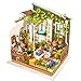 Produktbild Jo332Bertram DIY Dollhouse Miniatur Holz Haus Modell Set Mini Handgefertigt mit Licht für Kinder und Erwachsene Geschenk - Mini Garten