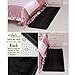 Nunubee Soft Floor Mat Carpets Area Rug Dining Room Home Carpet Black 15.6*23.4IN