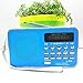 Produktbild Mouchao Tragbare MP3-Lautsprecher-Player LCD-Digital-Mini-FM-Radio-Lautsprecher USB SD TF-Karte blau