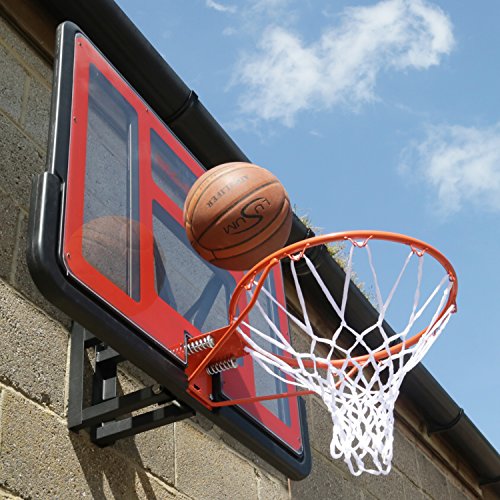 BEE-BALL ZY-020 - Canasta de baloncesto de tamaño reglamentario con marco, aro flexible y red (para uso exterior)