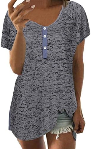 Sale Clearance/Bestoppen Women Ladies Summer Sexy Short Sleeve Crewneck Chiffon Top Loose Fit Dot Print T-Shirt Tops Casual New Look Plus Size Fashion Tunic Blouse Tops Shirt (S, Dark Gray*)