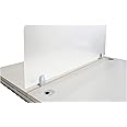 Mahmayi Desk Privacy Divider, Office Divider Partition, Desk Separator Panel for Student Call Centers, Offices, Libraries, Classrooms Acrylic Divider - 140x40cm (White)