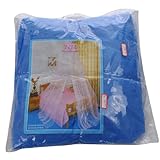 8Decades Moskitonetz-Bettvorhang an runder Befestigung paillettenbesetzt blau - 3