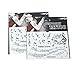 2 Sheets Black Musical Notes Temporary Tattoo Stickers Melody Transfer Paper