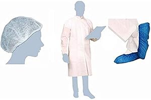 BRENTA SRL KIT VISITATORE 1 PZ - CAMICE COPRISCARPE E CUFFIA PROTEZIONE SET IGIENICO