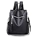 Produktbild TianWlio Frauen Handtasche Rucksack Lässig Weiches Leder Wild Simple Rucksack Diebstahlschutztasche Schwarz