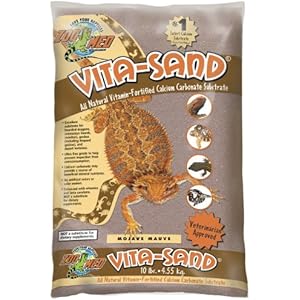 Zoo Med VM-10 Vita-Sand Mojave Mauve, 4.5 kg, Terrariensand für Reptilien, mit Vitaminen