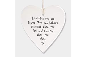 East of India Heart - Remember you are braver than you believe stronger than you feel and smarter than you think