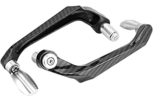 KIMISS Universal 7 / 8in 22 mm CNC Manillar de Palanca de embrague de freno Protector de mano para motocicleta, scooters, automóviles eléctricos(plateado)