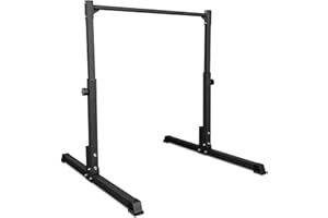 Gravity Fitness Calisthenics Static Bar for Home Gym Strength Training, Adjustable Height Front Lever Bar with Non-Slip Feet, Powder-Coated Grip for Bodyweight & Calisthenics Workouts