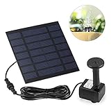 Neues Design: Das monokristalline Solarpanel ist vom Pumpenkörper getrennt. Diese Konstruktion ermöglicht eine größere Aufnahmefläche des Solarpanels. Ihre Solar Teichpumpe braucht das ganze Sonnenlicht um zu funktionieren, sobald ein kleiner Teil in Schatten ist geht sie nicht mehr oder spuckt? Diese Situation tritt bei unseren neuen Produkten nicht auf.