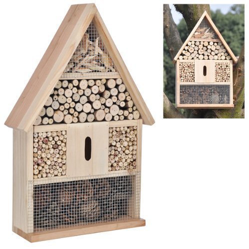 XXL INSEKTENHOTEL 48 cm INSEKTENHAUS INSEKTEN BIENEN HAUS NISTKASTEN BRUTKASTEN hillfield