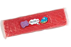 Plasticine One Colour Slab 400 g - Red, Modelling Clay for Professional Animators and Model Makers, Never Dries Out, Sculptures, Models and Stop Motion Animations